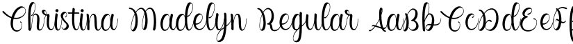 Christina Madelyn Regular font