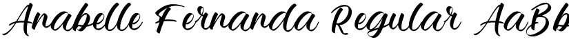 Anabelle Fernanda Regular font