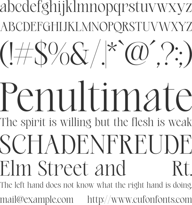 le Marino font preview