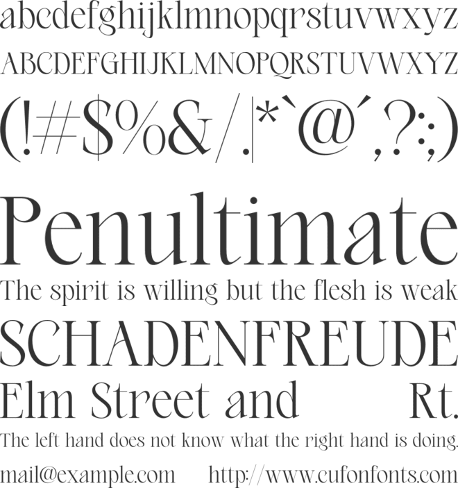 le Marino font preview