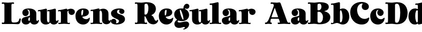 Laurens Regular font