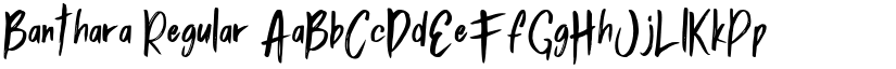 Banthara Regular font