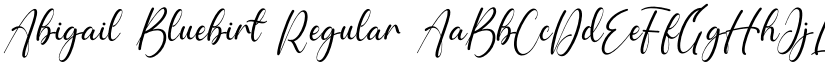 Abigail Bluebirt Regular font