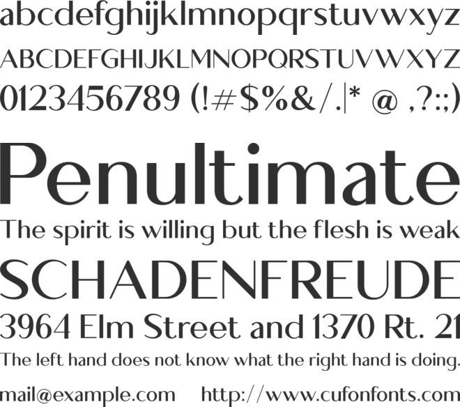 Delmon Delicate font preview