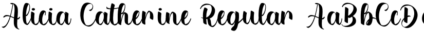 Alicia Catherine Regular font