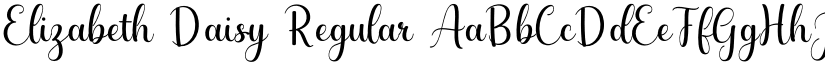 Elizabeth Daisy Regular font