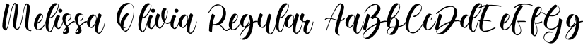 Melissa Olivia Regular font