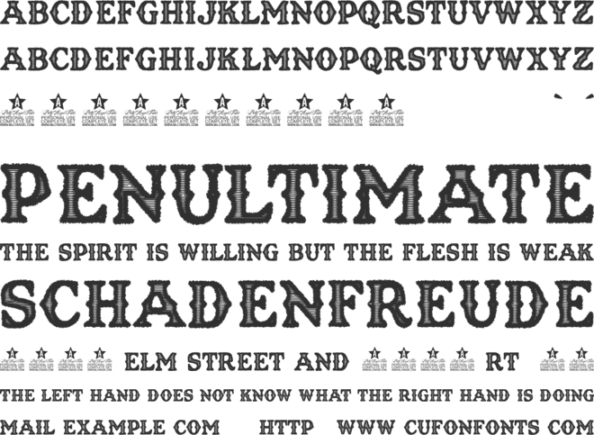 Texas Mud Personal Use font preview
