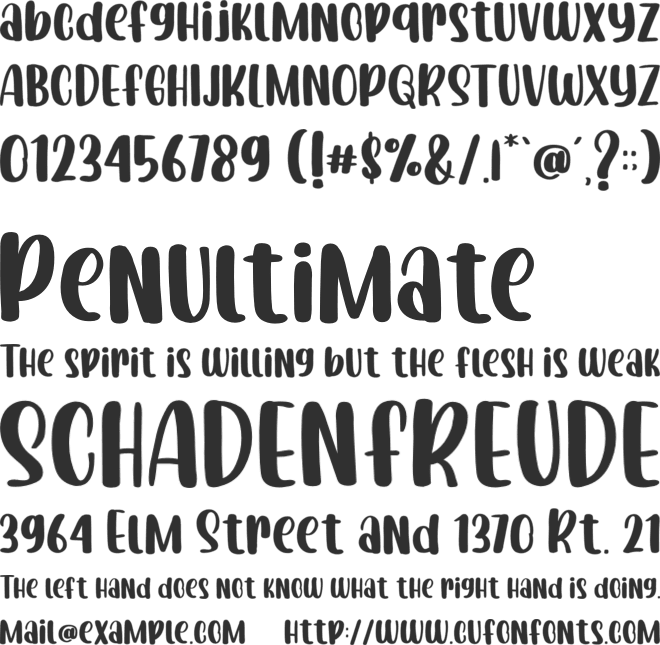 Welcome Spring font preview
