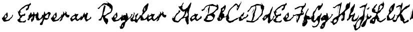 e Emperan Regular font