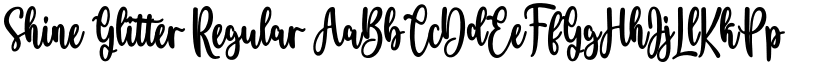 Shine Glitter Regular font