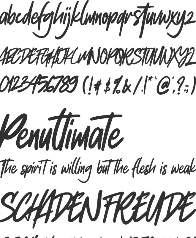 Chocolate Breads font preview