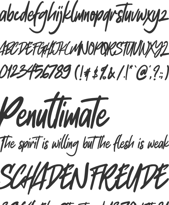 Chocolate Breads font preview