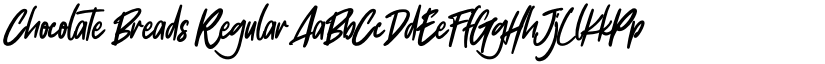 Chocolate Breads Regular font