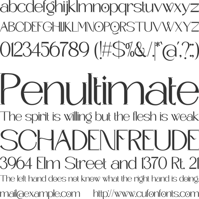 Seiston font preview