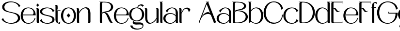 Seiston Regular font