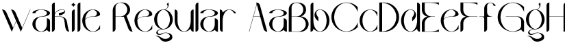wakile Regular font
