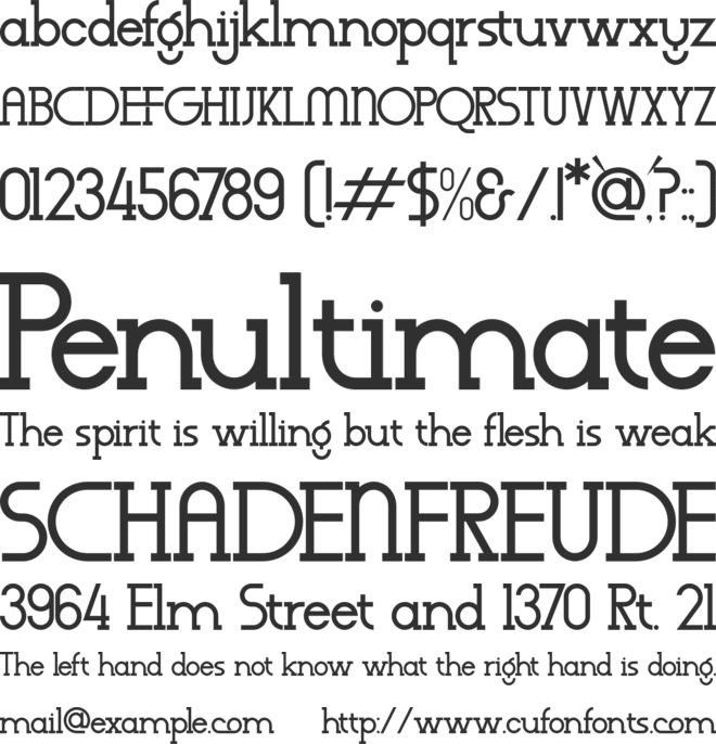 Wagstaf font preview