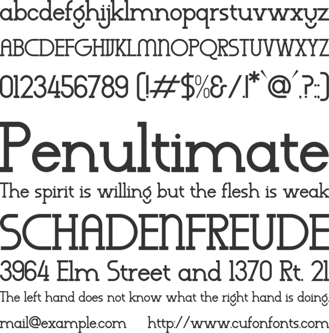 Wagstaf font preview