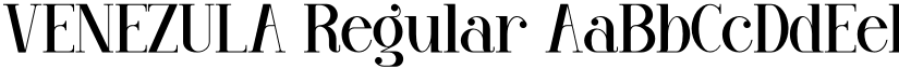 VENEZULA Regular font