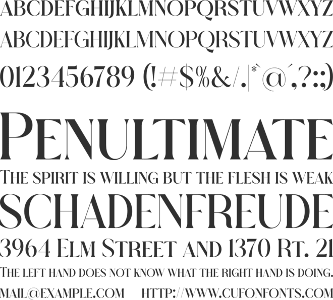THE HISTORICAL MARLIANA font preview
