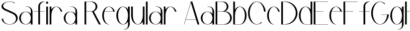 Safira Regular font