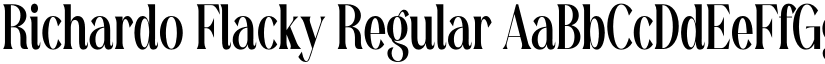 Richardo Flacky Regular font