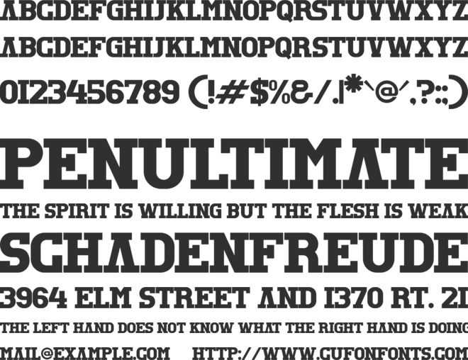 REXTRO font preview