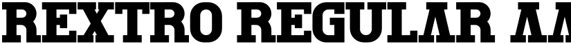 REXTRO Regular font