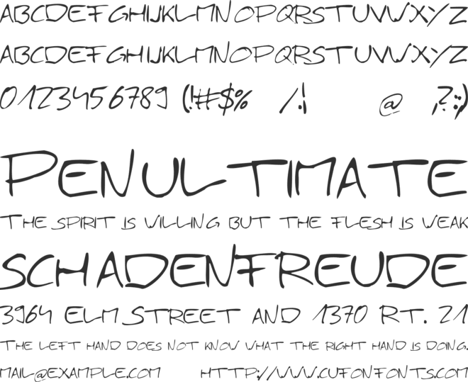 Simply 21 font preview
