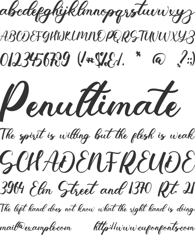 Anne Margaret font preview