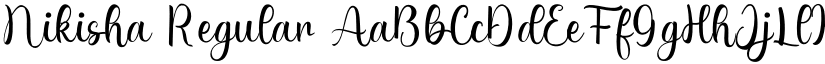 Nikisha Regular font