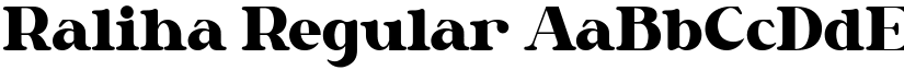 Raliha Regular font