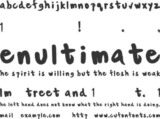 Ken Saavedra font preview