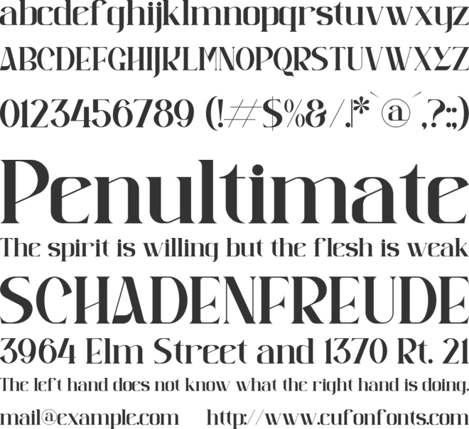 Qermola font preview