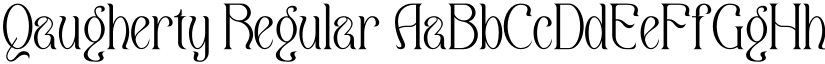 Qaugherty Regular font