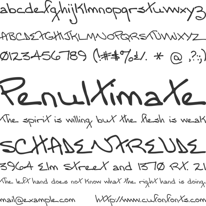 Moms Font font preview