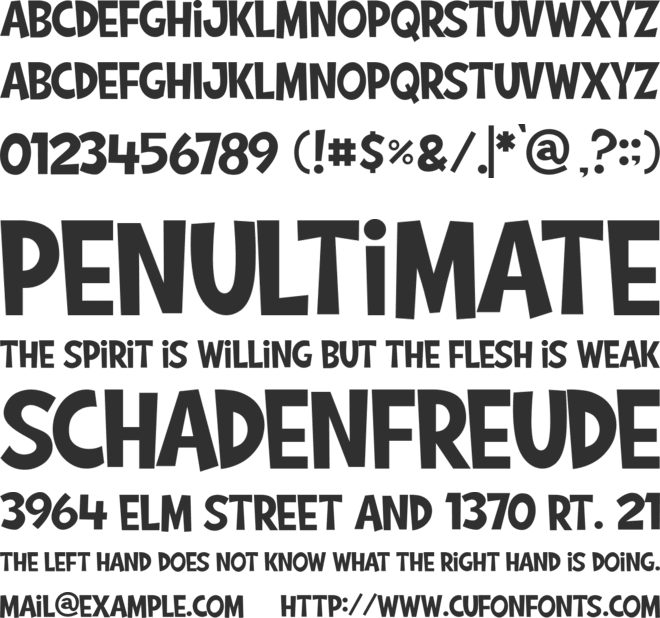 CHIBY LOVER DEMO font preview