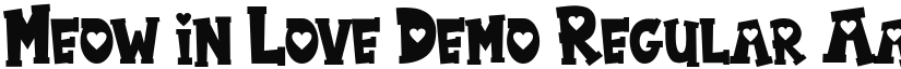 Meow in Love Demo font download