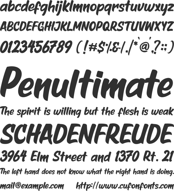 Great Hustle font preview