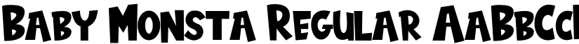Baby Monsta Regular font