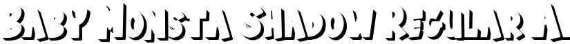 Baby Monsta Shadow Regular font
