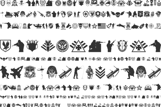 Special Forces font preview