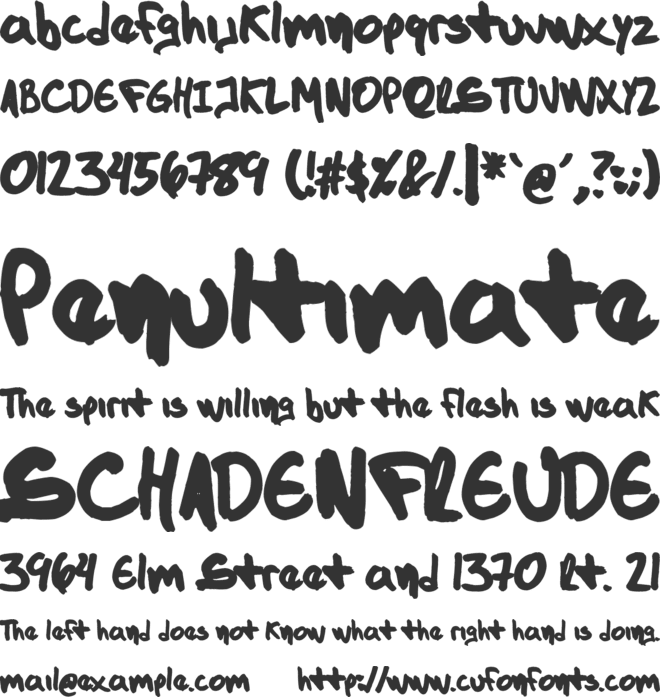 The Dark Jackal font preview