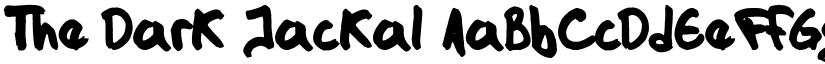 The Dark Jackal font