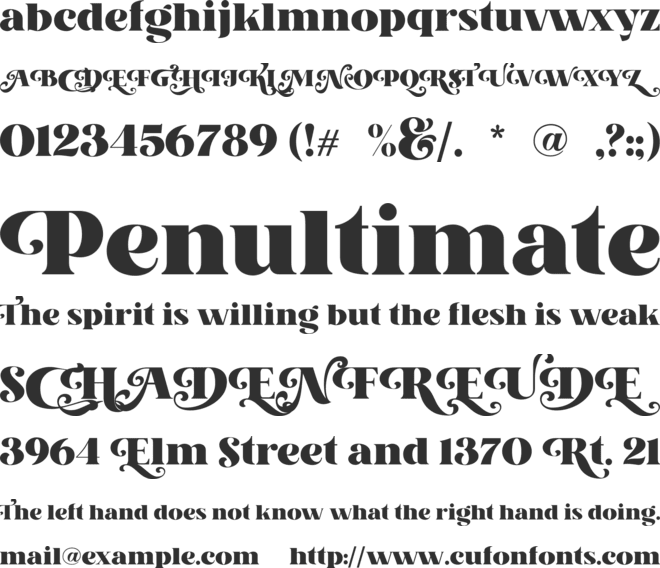 Kaoly Demo font preview