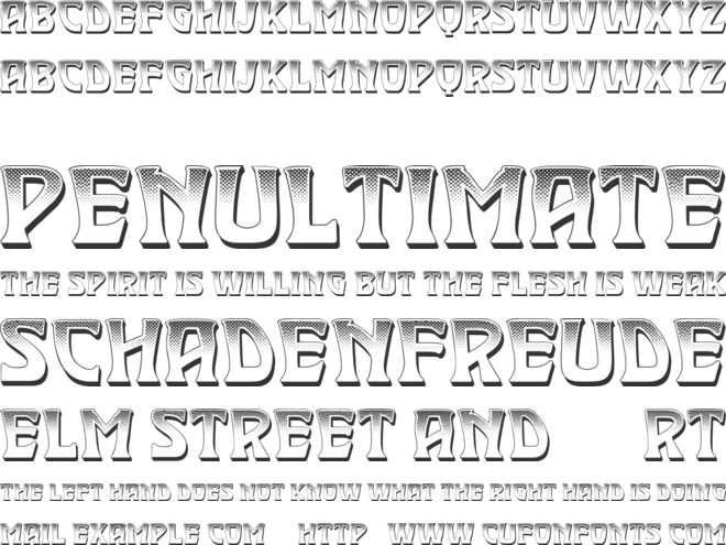 Doorless font preview