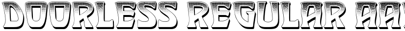 Doorless Regular font