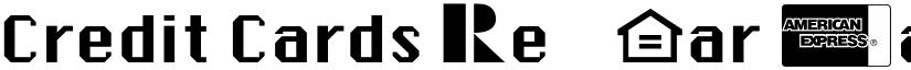 Credit Cards Regular font