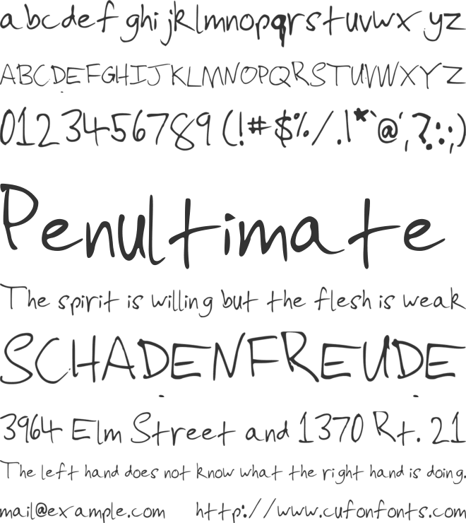 Slevdog 2 font preview